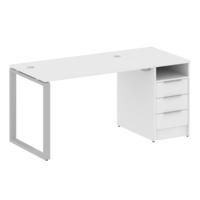 Стол-станция METALL SYSTEM на О-образном м/к с опорной тумбой БО.РС-СТП -1.2 1612*720*750